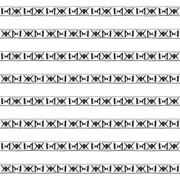 Tribal art boho seamless pattern. Stock Illustration