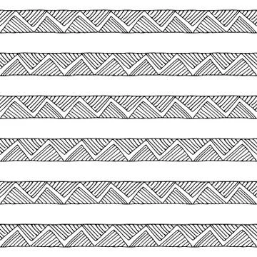 Tribal art boho seamless pattern. Stock Illustration