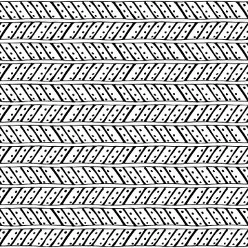 Tribal art boho seamless pattern. Stock Illustration