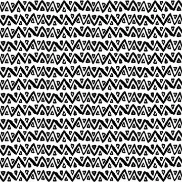 Tribal art boho seamless pattern. Stock Illustration