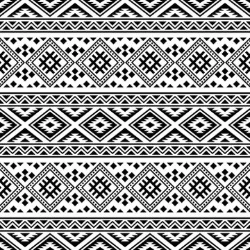 Tribal aztec seamless pattern Stock Illustration
