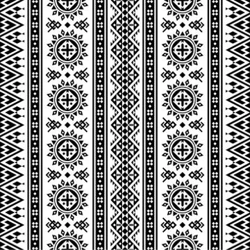 Tribal aztec seamless pattern texture background Stock Illustration