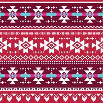 Tribal aztec vector seamless pattern Stock Illustration
