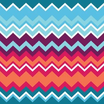 Tribal aztec zigzag seamless pattern Illustrazione stock