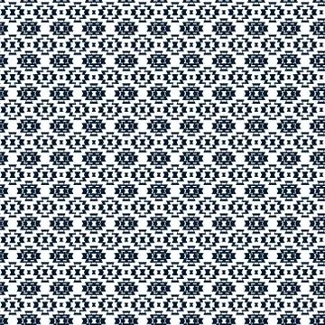 Tribal background aztec vector pattern in black Stock Illustration