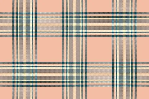 Tribal background check textile, 30s fabric pattern vector. Primary texture.. Stock Illustration