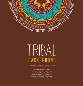 Tribal Background Stock Illustration