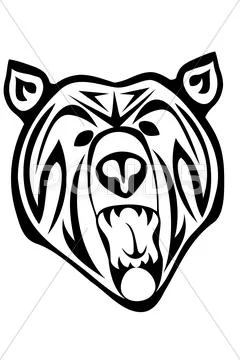 Tribal bear Stock Illustration