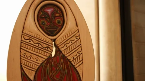 Tribal Carving Video stock 40815386