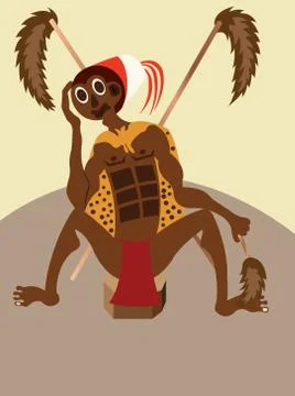 Tribal chief Stock Illustration