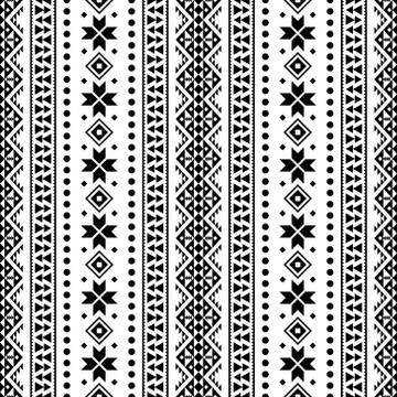 Tribal Christmas ethnic pattern Stock Illustration