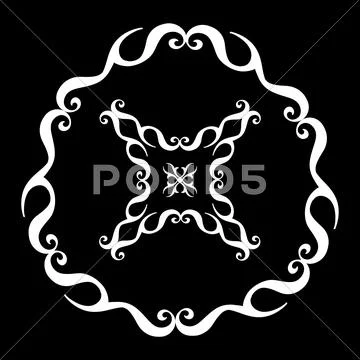 Tribal circle Stock Illustration