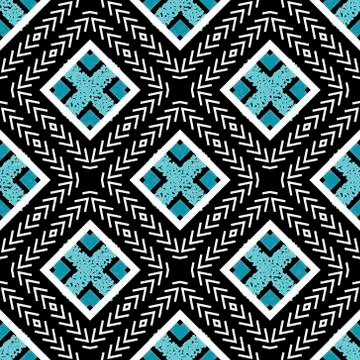 Tribal colorful vector seamless pattern. Ethnic ornamental abstract backgroun Illustrazione stock