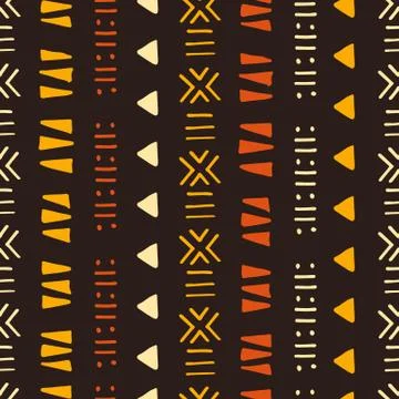 Tribal creative vector seamless pattern 스톡 일러스트