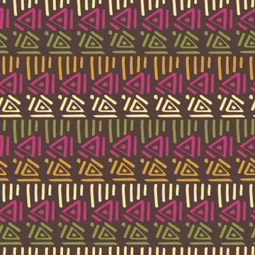 Tribal creative vector seamless pattern 스톡 일러스트