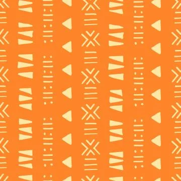 Tribal creative vector seamless pattern Stock Illustration