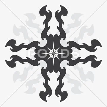 Tribal cross Stock Illustration