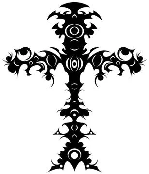 Tribal cross Stock Illustration