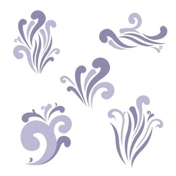 Tribal element set Stock Illustration