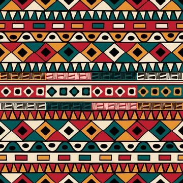 Tribal ethnic background Vector seamless pattern design for background carpet 스톡 일러스트