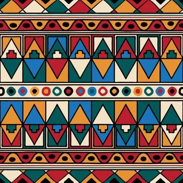 Tribal ethnic background Vector seamless pattern design for background carpet Stockillustratie