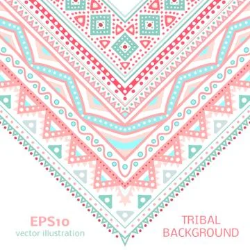 Tribal ethnic corner pattern. Vector illustration for your cute Stock Illustration
