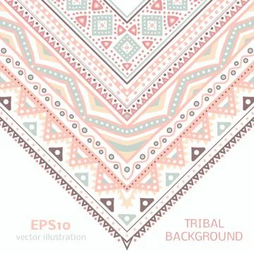 Tribal ethnic corner pattern. Vector illustration for your cute Stock Illustration