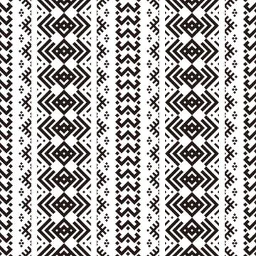 Tribal ethnic pattern texture background design vector Stock Illustration