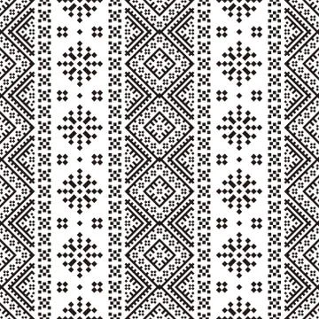 Tribal ethnic pattern texture background design vector Stock Illustration