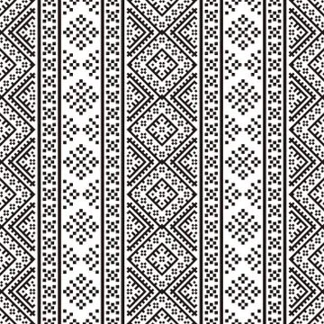 Tribal ethnic pattern texture background design vector Stock Illustration
