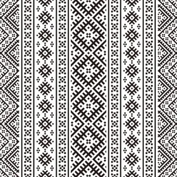 Tribal ethnic pattern texture background design vector Illustrazione stock