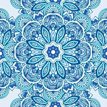 Tribal ethnic seamless pattern abstract background ornament illu Stock Illustration