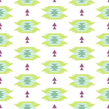 Tribal ethnic seamless pattern 库存插图