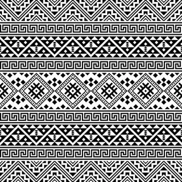 Tribal ethnic seamless pattern Stock Illustration
