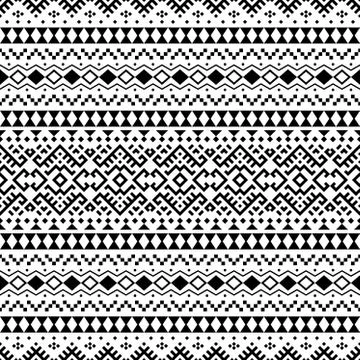 Tribal ethnic seamless pattern Stock Illustration