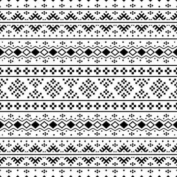 Tribal ethnic seamless pattern Stock Illustration