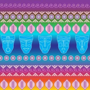 Tribal ethnic seamless pattern. It can be used for cloth, bags, notebooks Stock Illustration