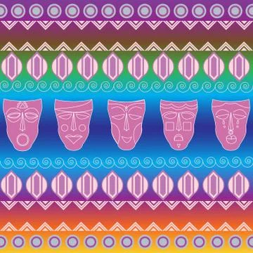 Tribal ethnic seamless pattern. It can be used for cloth, bags, notebooks Stock Illustration