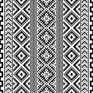 Tribal ethnic seamless pattern texture design vector Illustrazione stock