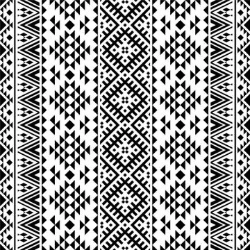 Tribal ethnic seamless pattern texture design vector Illustrazione stock