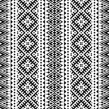 Tribal ethnic seamless pattern texture design vector Stock Illustration