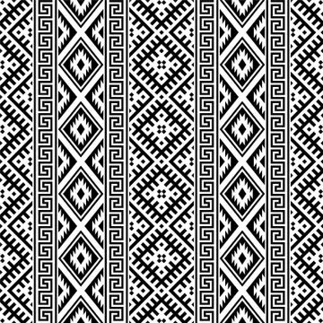 Tribal ethnic seamless pattern texture design vector Illustrazione stock