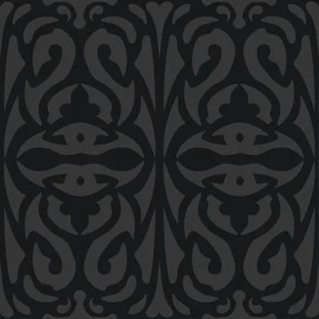 Tribal ethnic seamless pattern. Vector damask wallpaper Ilustración de archivo
