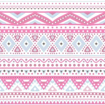 Tribal ethnic seamless stripe pattern. Vector illustration Stock Illustration