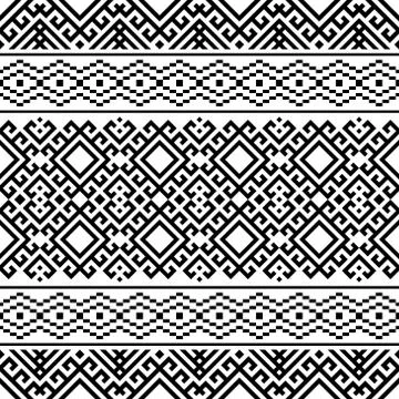 Tribal ethnic vector texture. Seamless striped pattern in Aztec style Stock Illustration