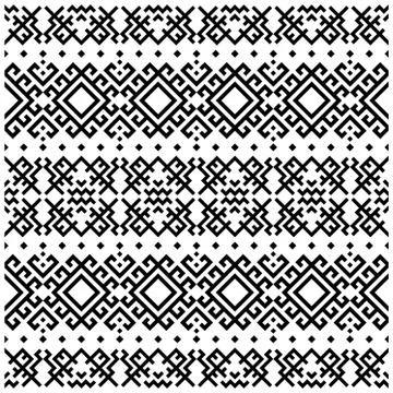 Tribal ethnic vector texture. Seamless pattern stripe in Persian style Illustrazione stock