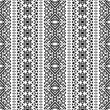 Tribal ethnic vector texture. Seamless striped pattern in Aztec style Stock Illustration