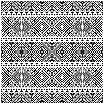 Tribal ethnic vector texture. Stripe seamless pattern in Aztec style Illustrazione stock