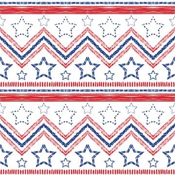 Tribal ethnic zig zag pattern. illustration Stock Illustration