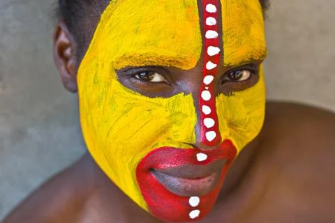 Tribal face Stock Photos